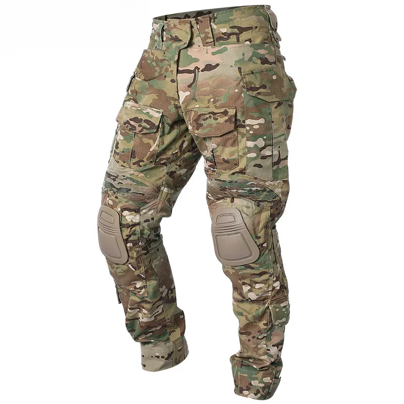 G3 Cargo Pants Men Hiking Pants with Pads camouflage Tactical Pant Streetwear Multicam Hunting Pants Gen3 Mens Clothing New