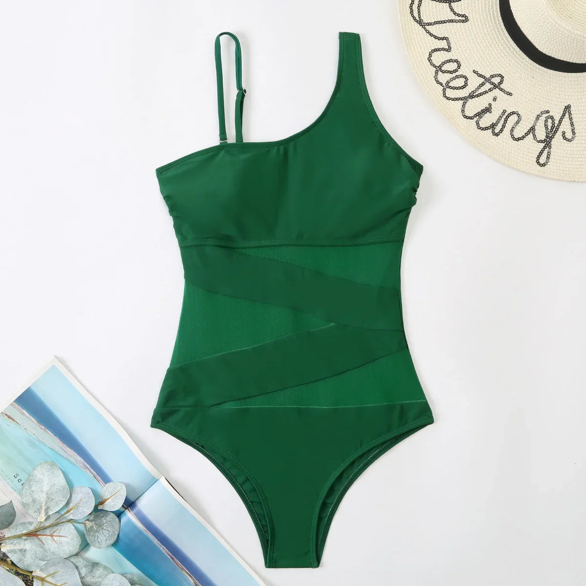 Sexy Net One Piece Swimsuit Women's Closed Swimwear 2026 New Push Up Swimming Wear Bodysuit Bathing Suit Beachwear Pool Bather