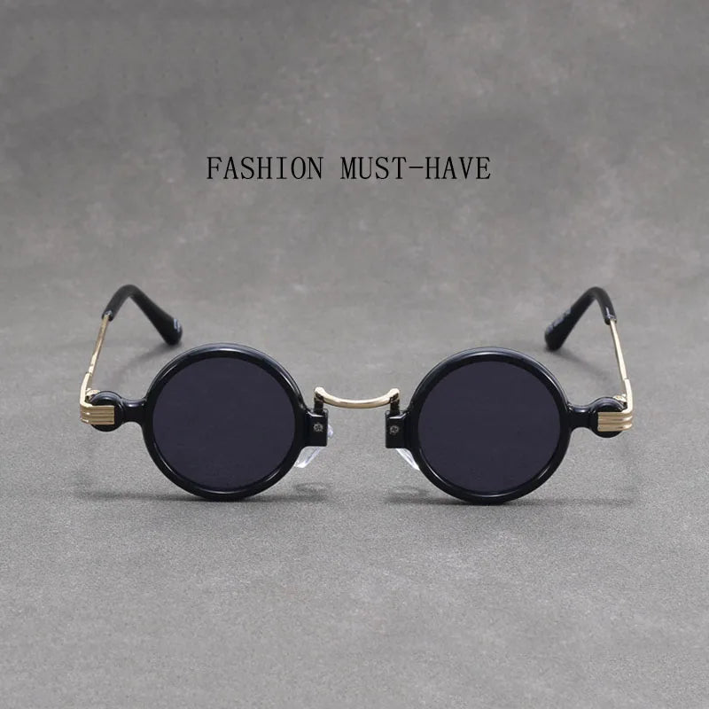 Round Steampunk Sunglasses For Men Retro Fashion Punk Sunglasses Women Trendy Vintage Glasses Dropshipping Gafas De Sol Hombre