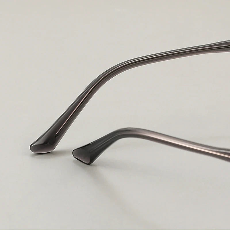 Classic Business Half Rim Eyeglasses Black Reading Glasses Men 888 Retro Anti-Blue Light Frames Customizable prescriptions