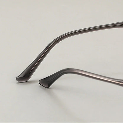 Classic Business Half Rim Eyeglasses Black Reading Glasses Men 888 Retro Anti-Blue Light Frames Customizable prescriptions