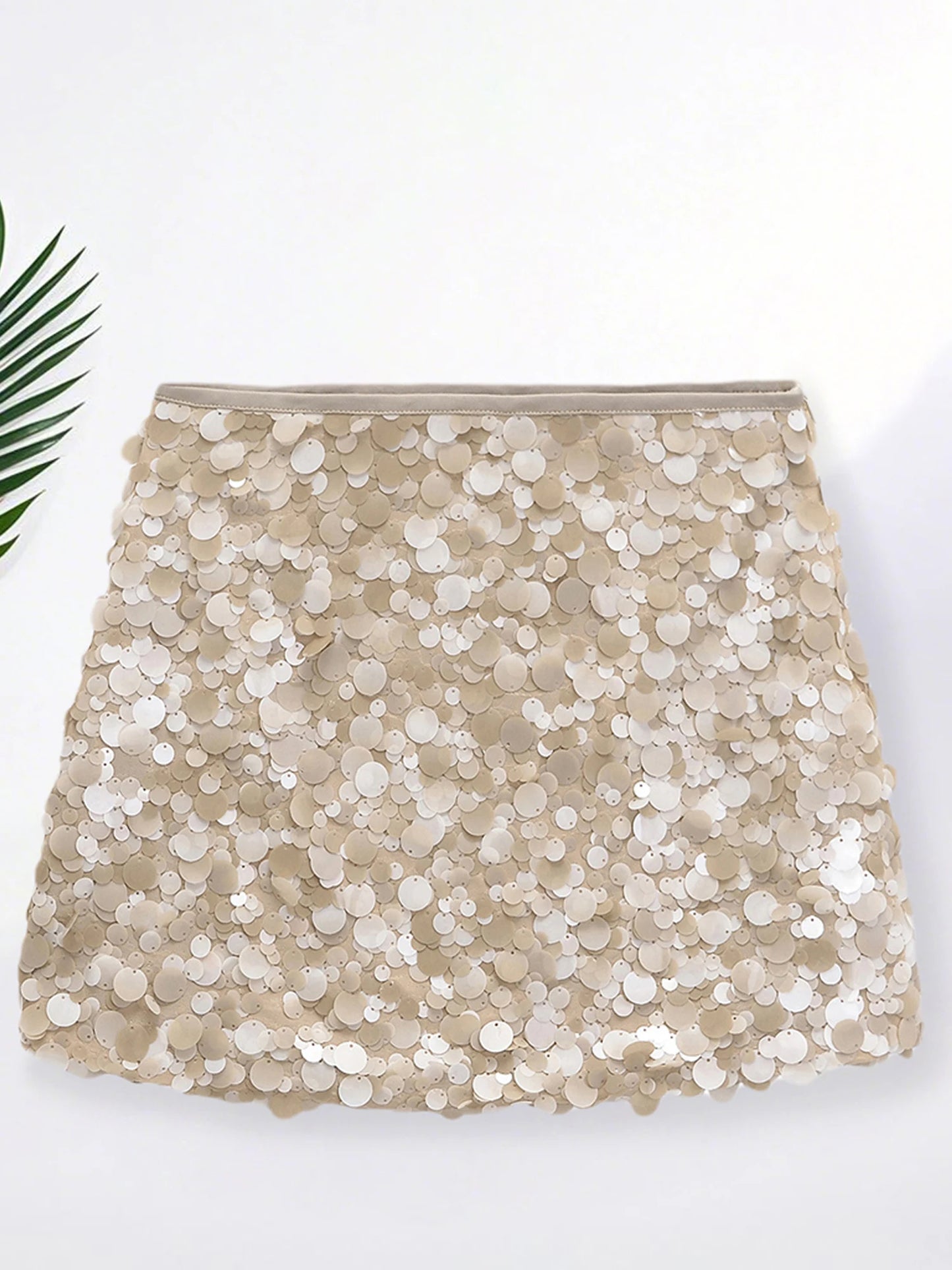2025 New Collection Women Y2K Mini Skirt Bling Soild Sequin Skirt Slim Fit Summer Bodycon Skirt Clubwear for Bar Party