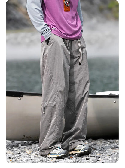 Autumn Hiking Pants Men Outdoor Waterproof Camping Paratrooper Pants Spring Wear-Resistant Mountaineering Fishing Cargo Trousers