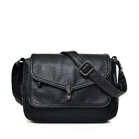 Vintage Soft Leather Femmels' Shoulder Bags Luxury Handbags Women's Packet New Designer Small Crossbody Bag 2024 Sac a Femme