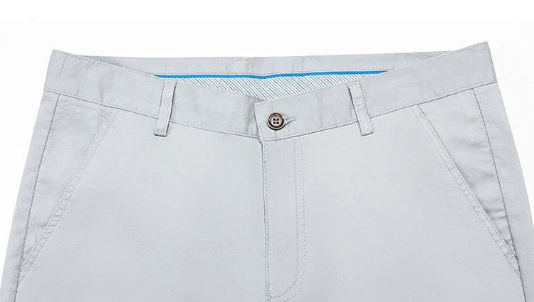 Bamboo Fiber Business Straight Pants Men's Summer Thin Classic Design Office Dress Breathable Casual Formal Trouser Man Clothes