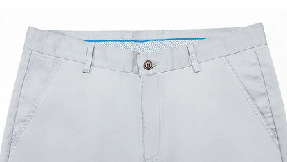 Bamboo Fiber Business Straight Pants Men's Summer Thin Classic Design Office Dress Breathable Casual Formal Trouser Man Clothes