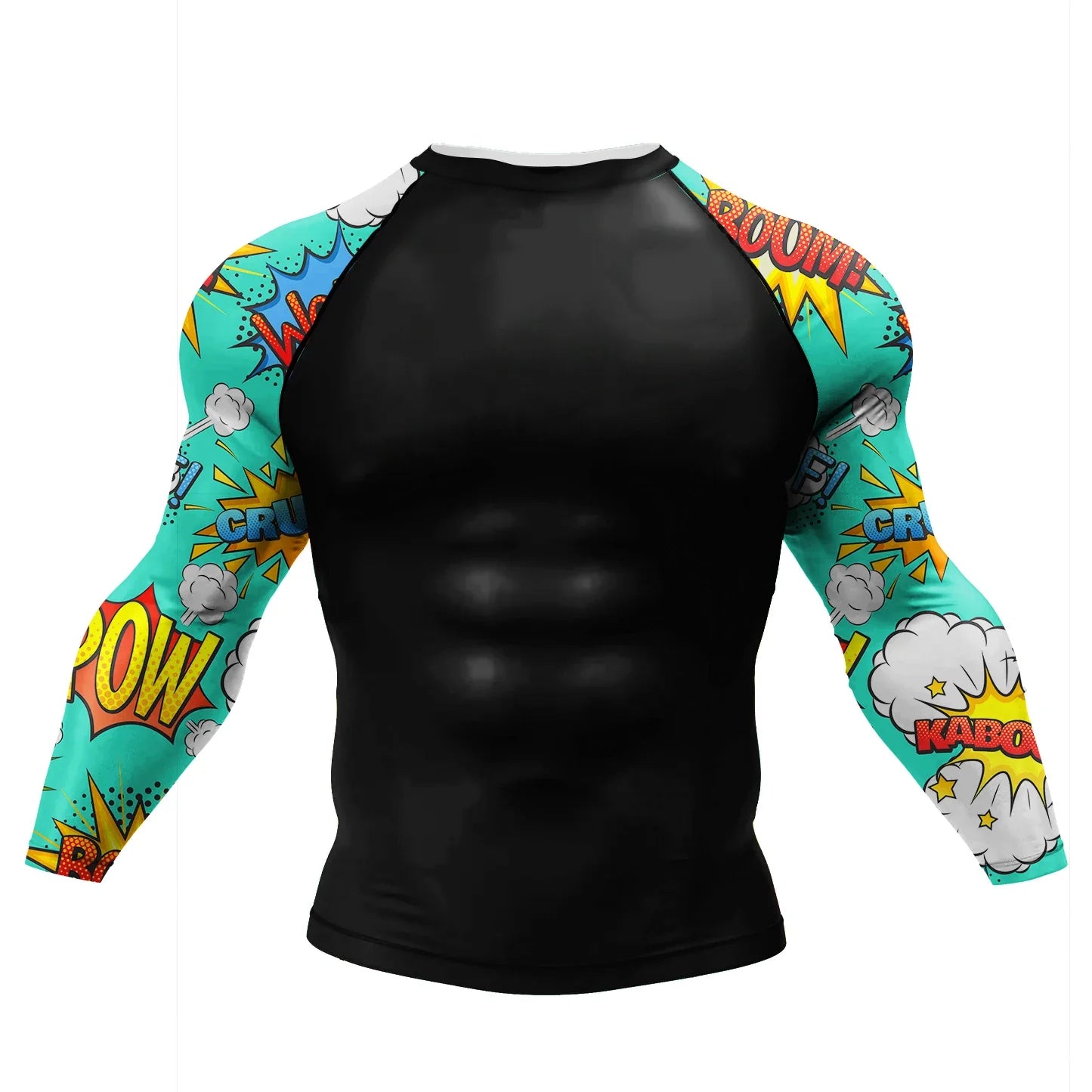 New UPF 50+ Rashguard Men's Surfing T-Shirt Quick Dry UV Protection Breathable Long Sleeve Beach Surf Wear Fitness Running Shirt