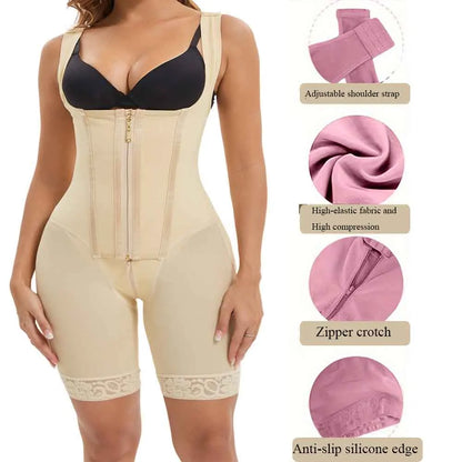 Fajas Colombianas Post Tummy Shapers Women Fully Body Shaper Waist Trainer Firm High Compression Shapewear Reducing and Shaping