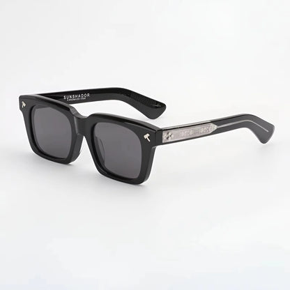 Top Quality Luxury Square Acetate Men Sunglasses Women Classic Sunglasses Outdoor UV400 Protection Custom Prescription Lenses