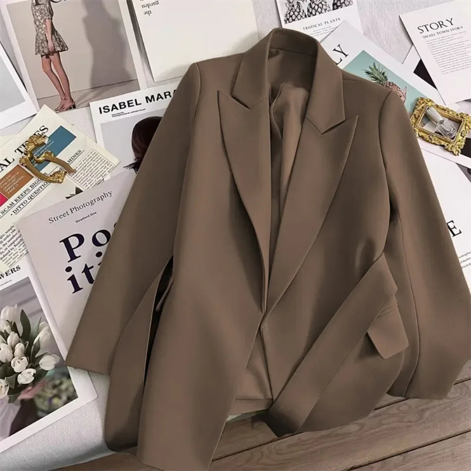 Blazer for Women Spring Autumn New in Outer Wears Office Lady Fashion Blazers Loose Fit  Women Clothing Coats Women's Jacket