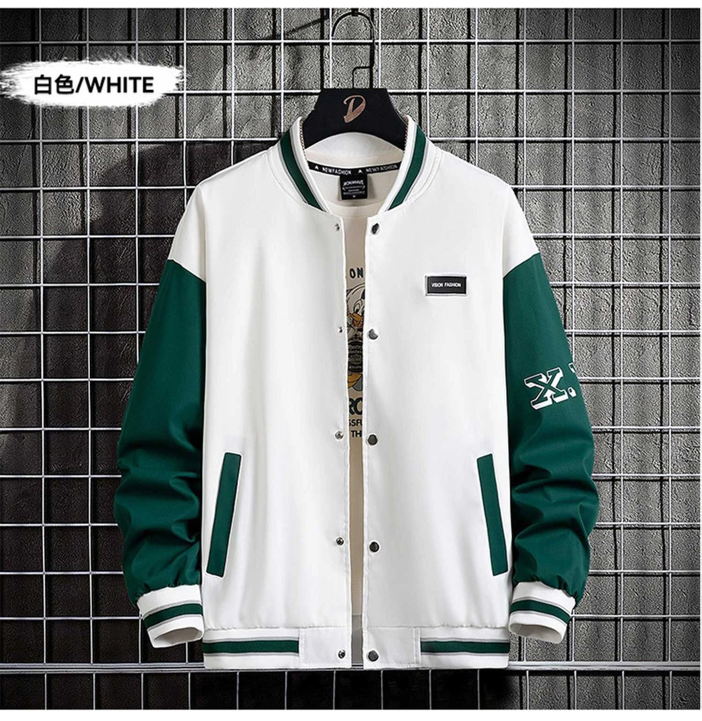 10XL Plus Size Baseball Jacket Men Fashion Casual Patchwork Jacket Coat Male Varsity Jacket Coat Big Size 10XL