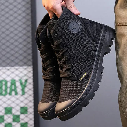Canvas Ankle Retro Male Shoes Short Barrel Booties High Quality Men's Boots Designer Fashion Cheap Comfortable New Non Slip Y2k