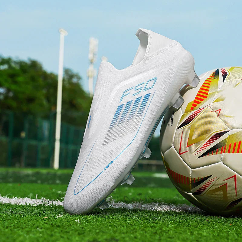 Men Football Boots Training Cleats Soccer Shoes FG Ultralight Breathable Drop Shipping Match Sport Long Spikes Indoor Sneakers