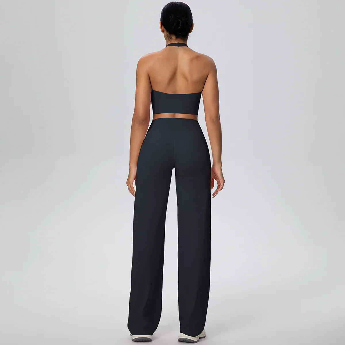 2Pieces Breathable Summer Workout Top Pants Yoga Set Yoga Underwear With Chest Pad Quick Drying Push Up Pencil Pants Yoga Set