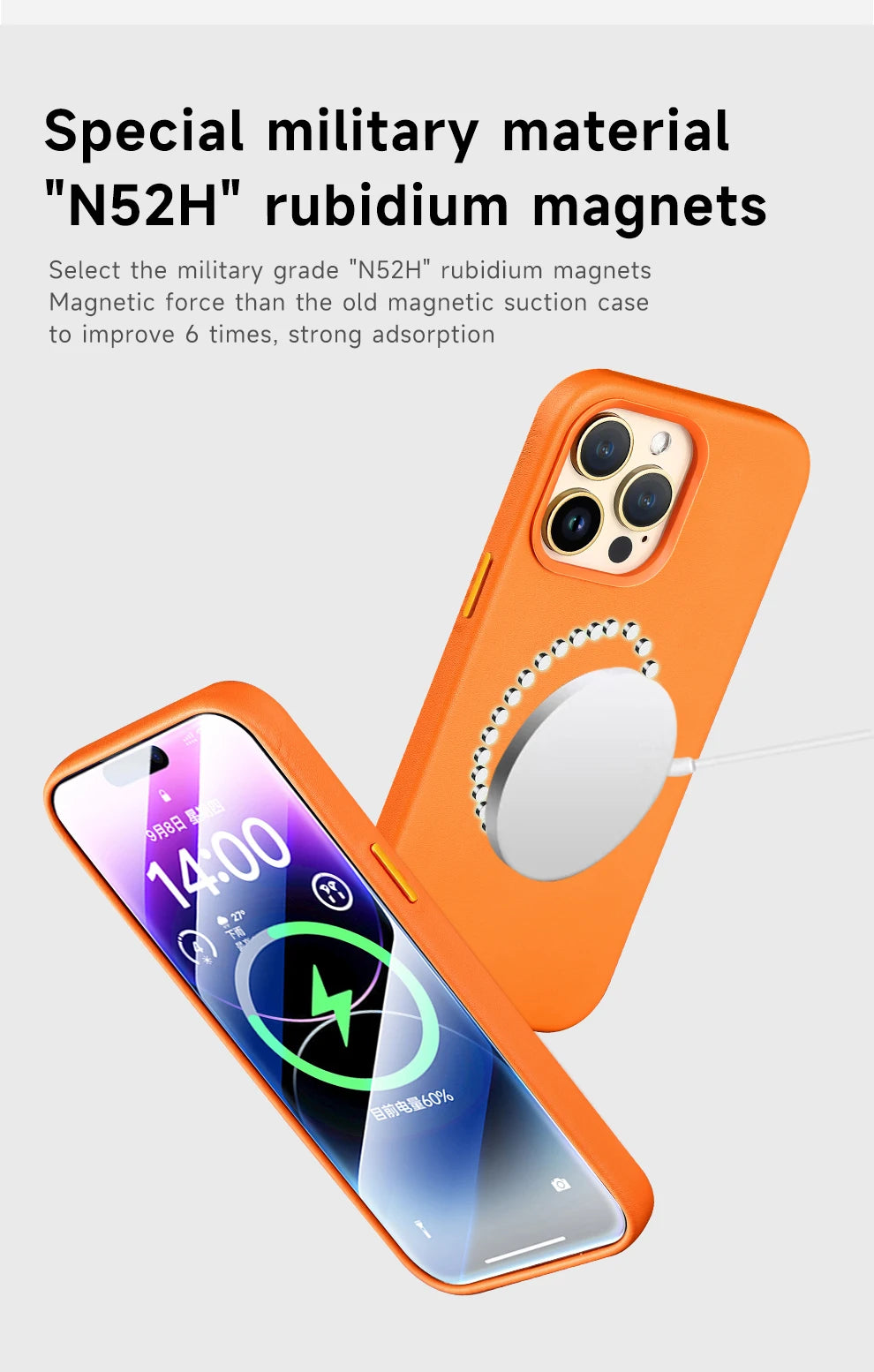 Official Magnetic Leather Case for Apple iPhone 17 Pro Max 16 13 12 14 15 Plus Original MacSafe for MagSafe Cover Accessories