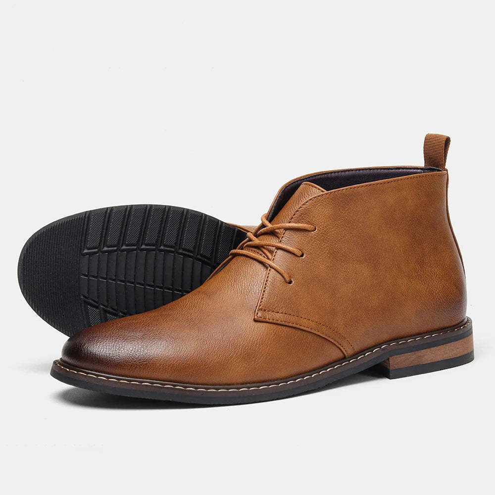 Retro Men Ankle boots Brand Plus Size Desert Boots Comfortable Leather Boots For Men