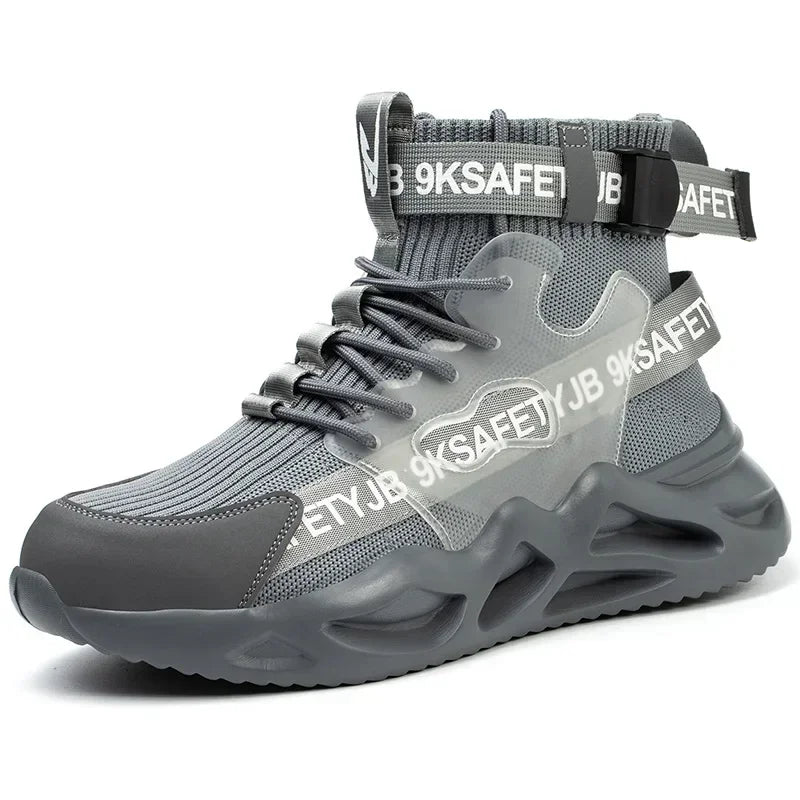 steel toe safety boots for men protective shoes industrial safety shoe woman light work shoes anti-puncture work safety sneakers