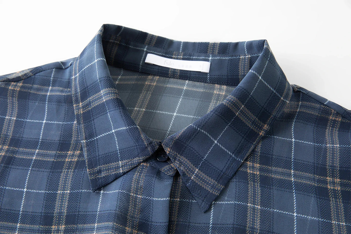 Retro Checkered Elegant Commuter Dress for Women Spring 2026 New Arrival Quick-Drying Easy-Care WIth Inner camisole Dress