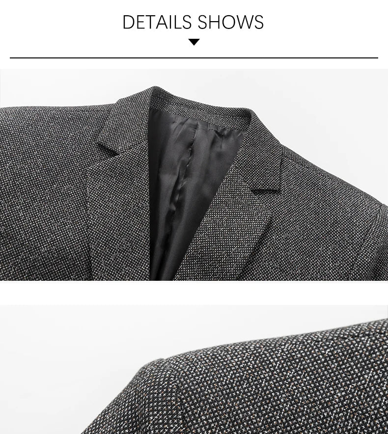 Brand 2026 Spring Autumn Retro Style Suit Blazers for Man 2 Button Slim Fit Social Business Blazer Jackets Men