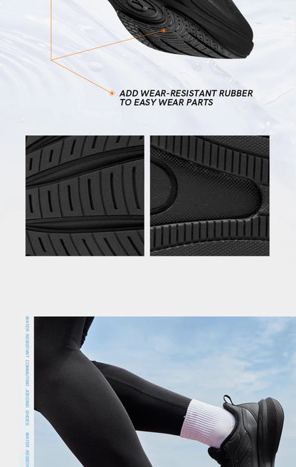 YUYI 4 Winter Running Shoes Men's Sports Shoes Waterproof Absorbing Lightweight Black Fleece Sneakers QXB023244007B
