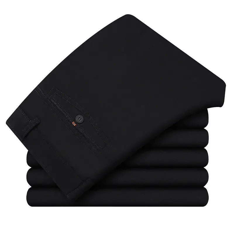 100% Cotton Summer Thin Suit Pants Mens Casual Autumn Thick Classic Business Fashion Stretch Trousers Male Brand Clothes KOACUS