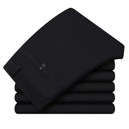 100% Cotton Summer Thin Suit Pants Mens Casual Autumn Thick Classic Business Fashion Stretch Trousers Male Brand Clothes KOACUS