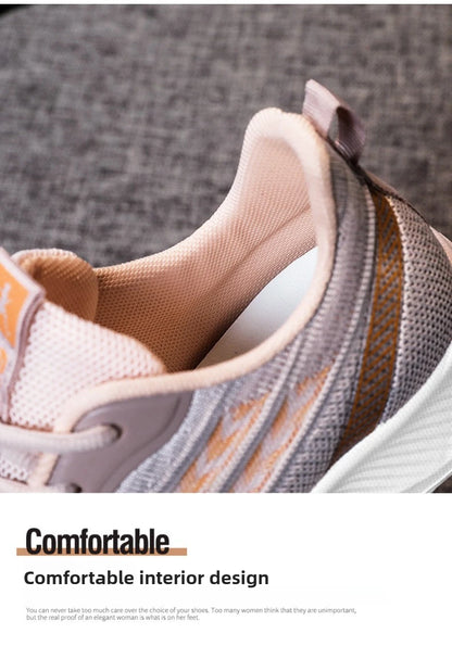 Women's Breathable Mesh Sneakers Platform Sole Korean Style Spring Casual Sports Shoe Plus Size Orthopedic  Height Walking Shoes