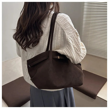 Autumn Women Leisure Shoulder Bag Comfortable and Versatile Texture Crossbody Tote Handle Bag Fashion Luxury Simple Storage Bag