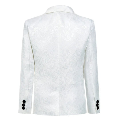 Royal Blue Paisley Suit Set or Children 3-14 Years Communion Suit Boys Wedding Suits 4-Piece Jacket Vest Pants Bowtie