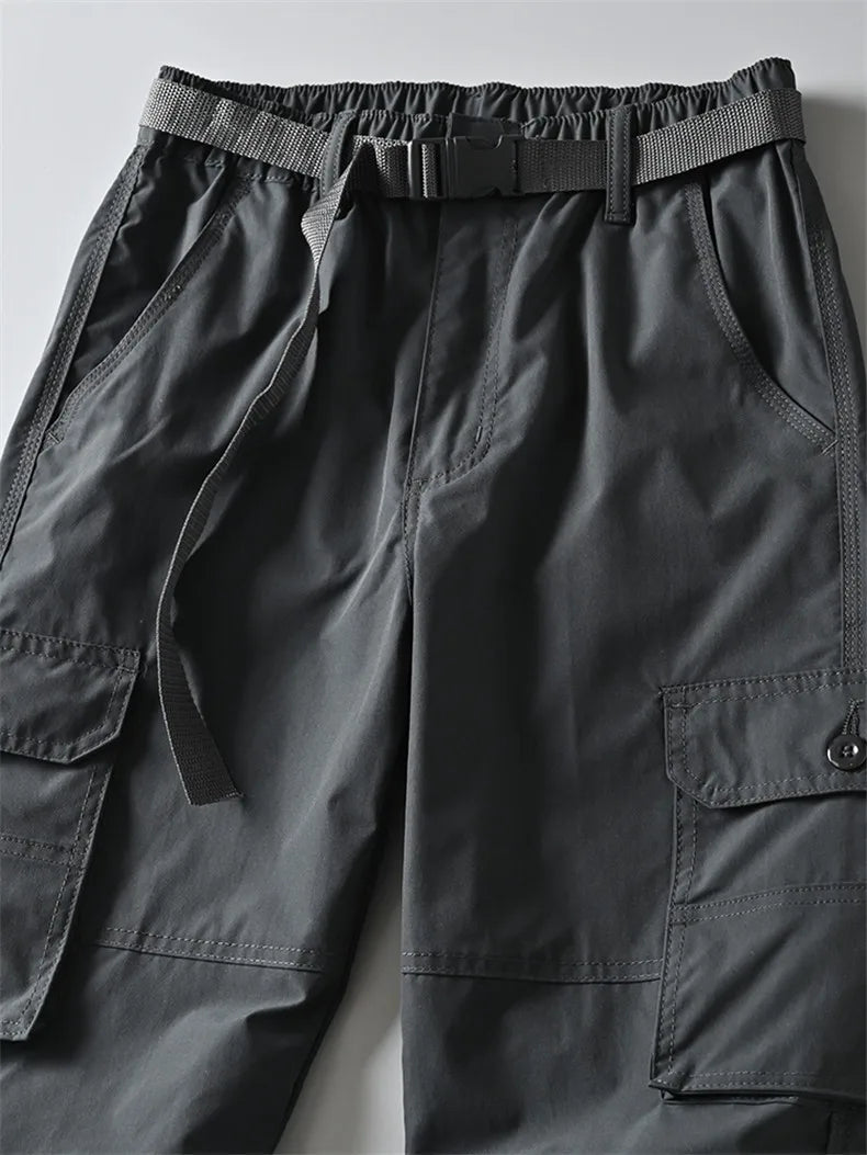 New Hiking Pants Outdoor Casual Cargo Pants Men Spring Summer Trousers/Shorts Outdoor Sport Trekking Camping Fishing Pants M-4XL
