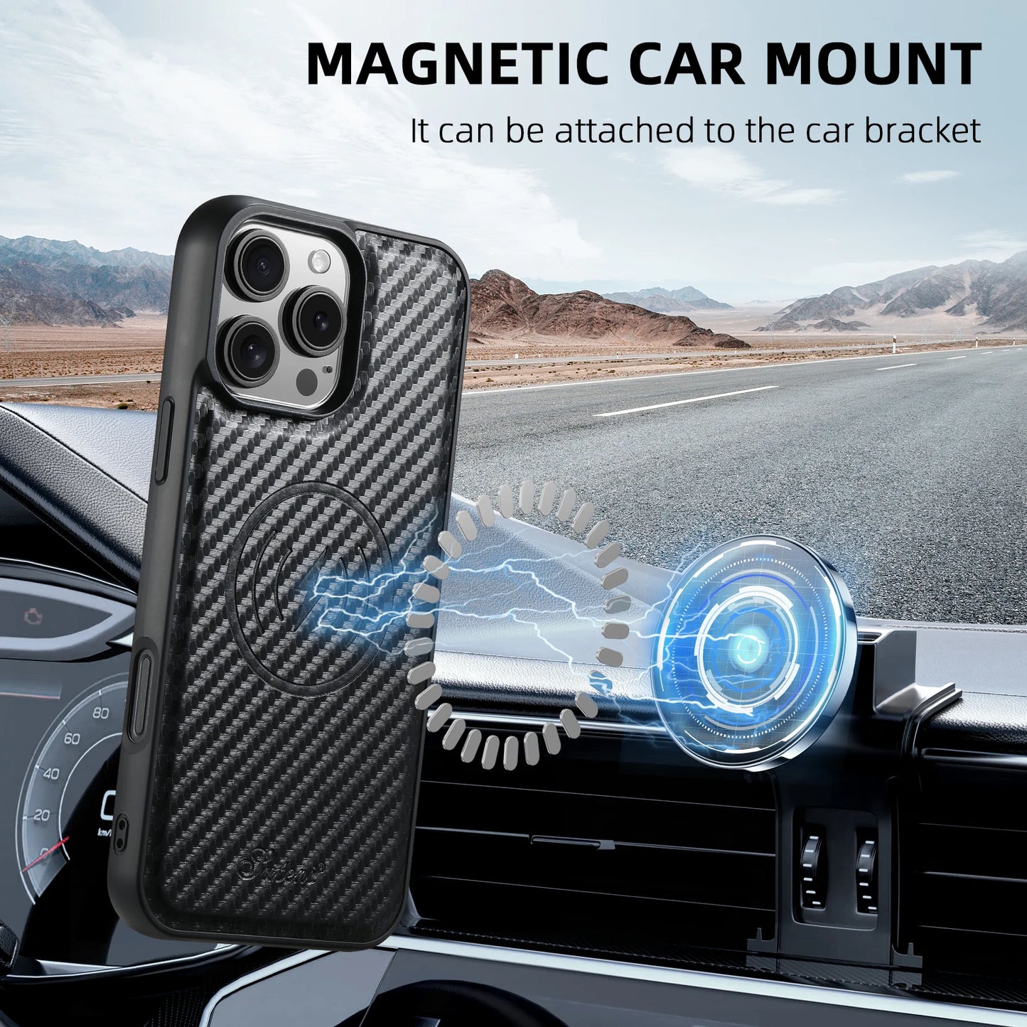 For iPhone 17 Air/16/15/14/12/13 Promax Plus all-inclusive TPU magnetic card holder for inserting leather mobile phone cases