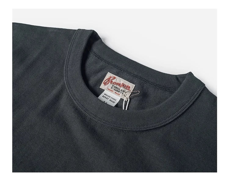 T-Shirts Heavyweight Short Sleeve Crew Neck Summer Men's Basic Tee