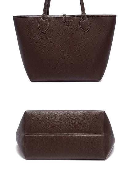 Autumn New Coffee Color Handbag Women's Tote Bag Double Sided Mother Child Casual Shopping Bag
