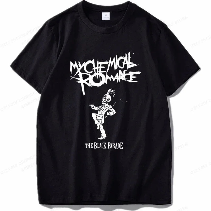 My Chemical Romance T Shirt Women Fashion Cotton T-shirts Cool Hip Hop Men Tshirt Casiual Summer Vintage Anime Unisex Top Tee