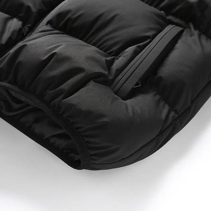 Mens Vest Jacket Warm Sleeveless Jackets Winter Waterproof Zipper Coat Autumn Stand-up Collar Casual Waistcoat Brand Clothing