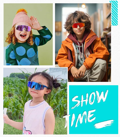 Photochromic Child Sunglasses UV400 Protection Sport Cycling Glasses Kids Boys Girls Fashion Bike Glasses Bicycle Eyewear