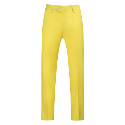 19 Color High Quality Men's Solid Color Slim Fit Suit Pants 2025 Fashion Formal Business Social Groom Wedding High End Trousers