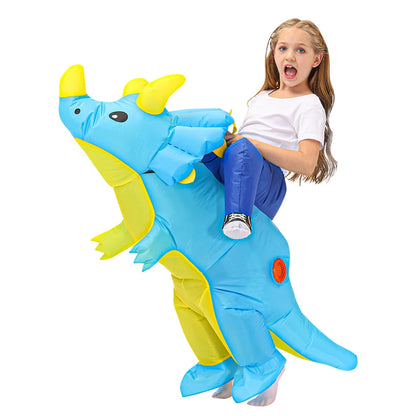 Kids Child Dinosaur Unicorn Inflatable Costume Cute Funny Clothing For Boys Girls Halloween Christmas Performance Party Suits