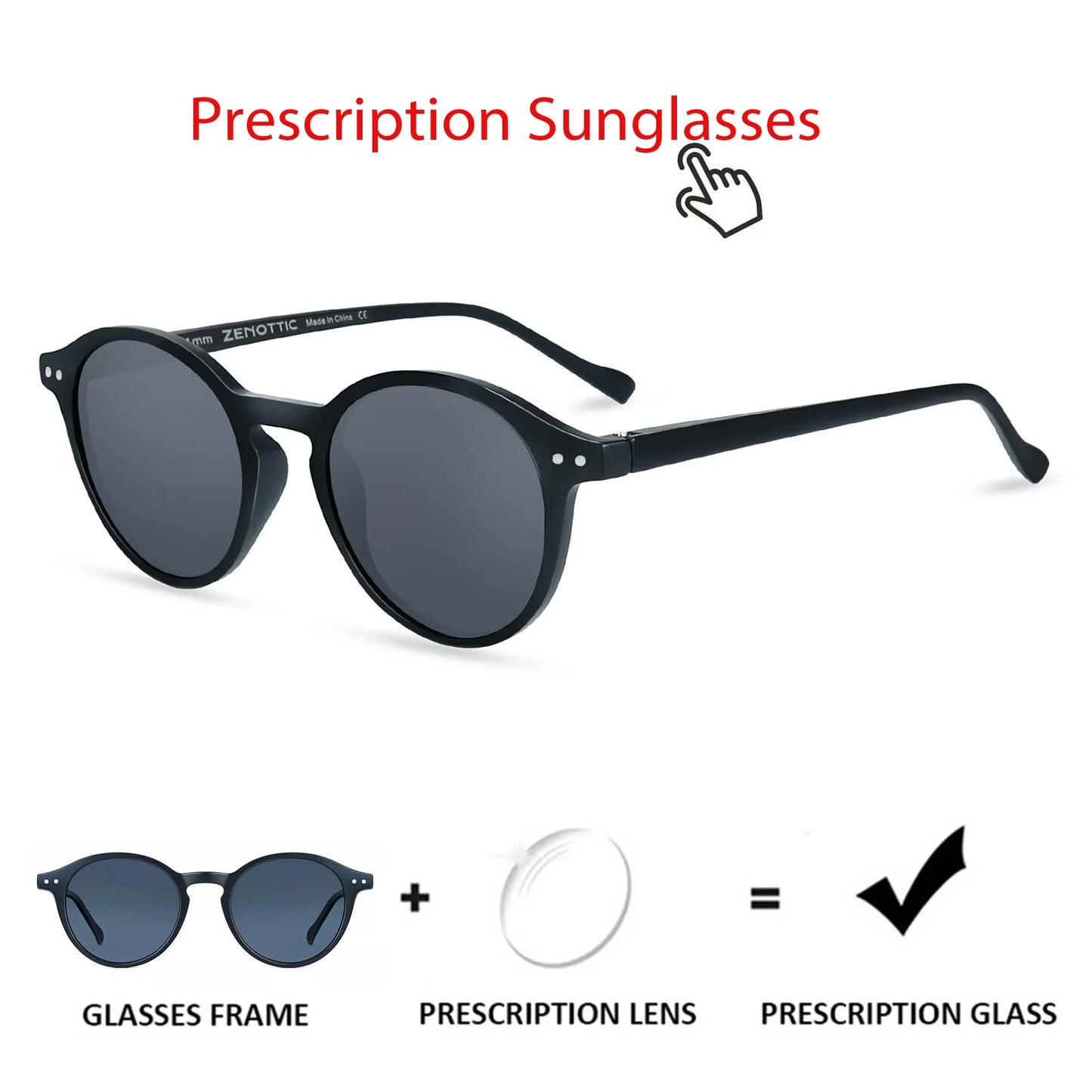 Small Round Sunglasses for Men Women Vintage Retro Polarized Circle Sun Glasses UV400 Protection