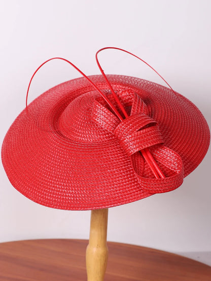 Fascinators Black White Weddings Pillbox Hat For Women Church Hat Sraw Fedora Black Wide Ladies Dress Kentucky Derby Hats