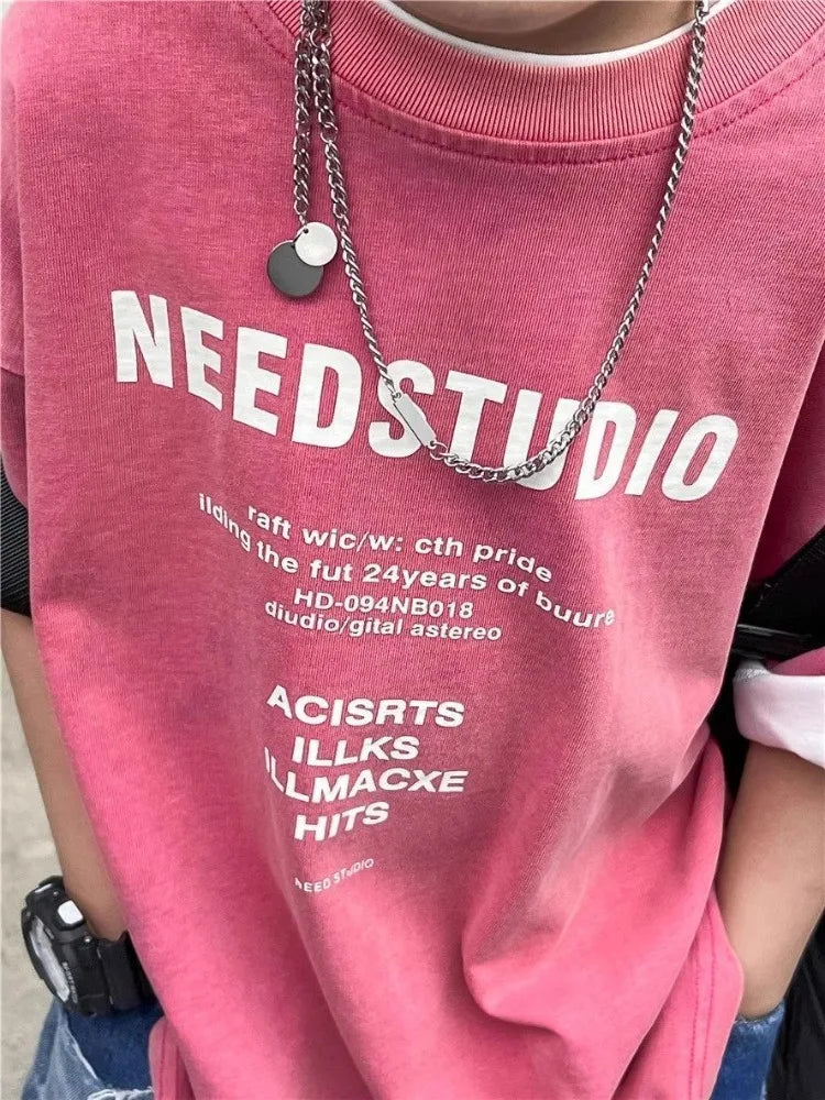 2026 New Boys' Summer 100% Cotton Streetwear Short Sleeve T Shirt Casual Half Sleeve Clothing