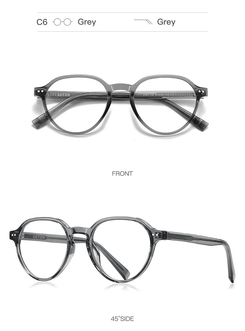 Retro TR Anti Blue Light Blocking Reading Glasses Women Computer Optics Eyeglasses Prescription Glasses Men PFD2094