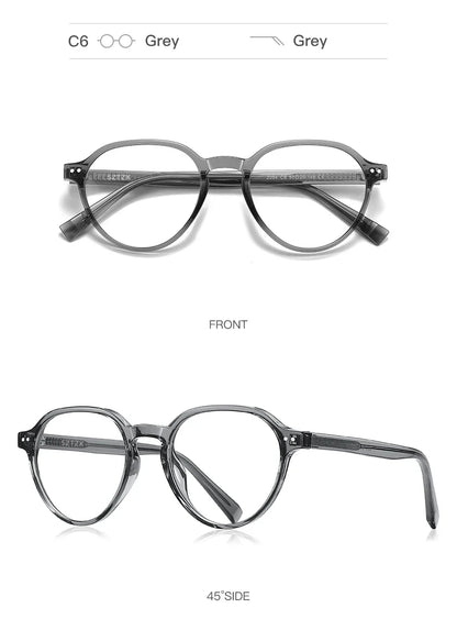 Retro TR Anti Blue Light Blocking Reading Glasses Women Computer Optics Eyeglasses Prescription Glasses Men PFD2094