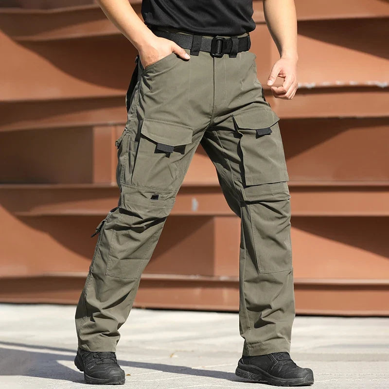Outdoor Waterproof Work Pants Men Field Combat Tactical Trousers Spring Autumn Wear-Resistant Multi-pocket Training Cargo Pants