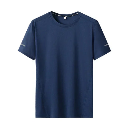 3pcs Summer Sport T-shirt for Men Plus Size 6XL/7XL Quick Dry Tees Oversized Round Neck Short Sleeve Fitness Running T-shirt