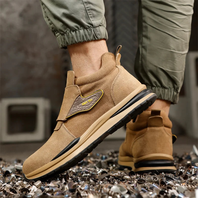 Fashion 2024 Latest 10KV Heat Resistant Welding Shoes Steel Toe Cap Men Work Safety Shoes Nail Proof Anti Smashing Sneakers