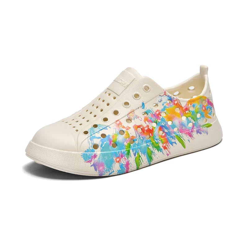 Cartoon Printing Boys Barefoot Shoes Summer Beach Non-slip Comfortable Kids Shoes Cute Closed Toe Breathable Girls Sandals