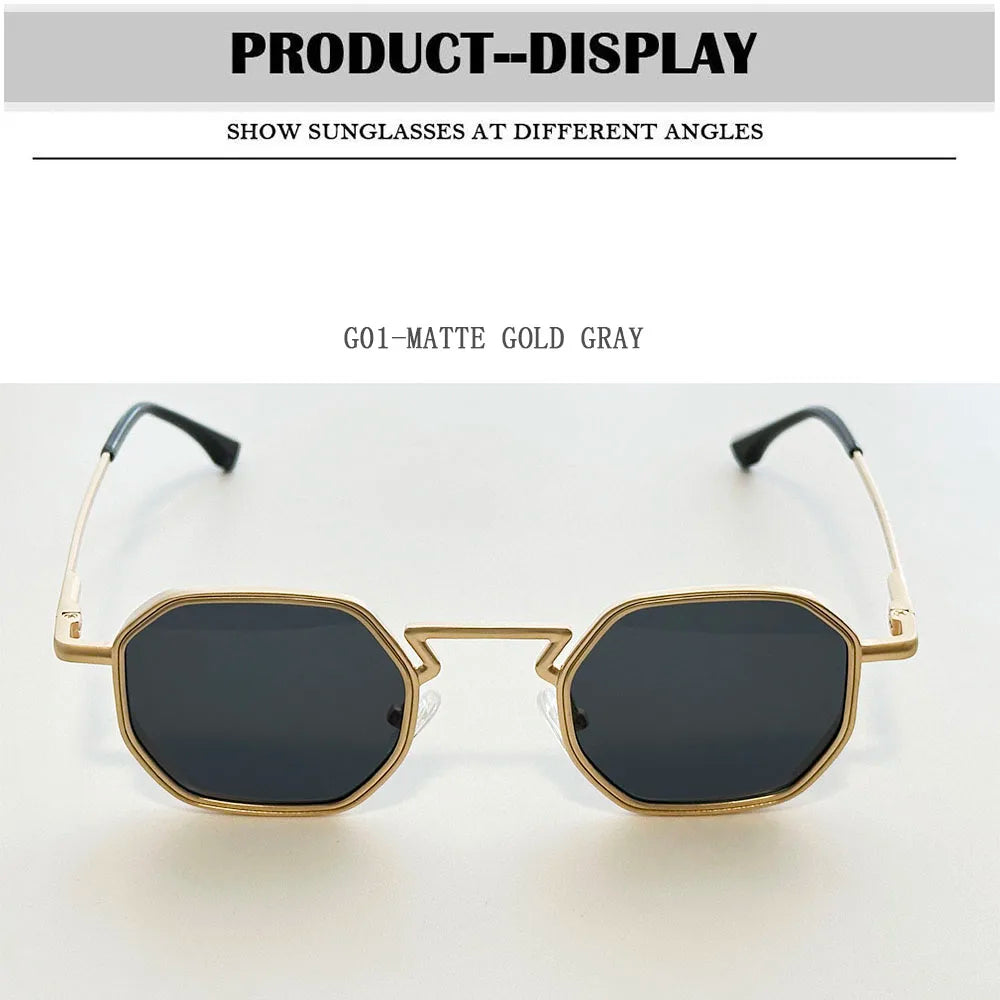 Steampunk Sunglass Men 2025 Square Sunglasses Women Trendy And Fashionable Vintage Fashion Glasses Gafas De Sol Hombre Zonnebril