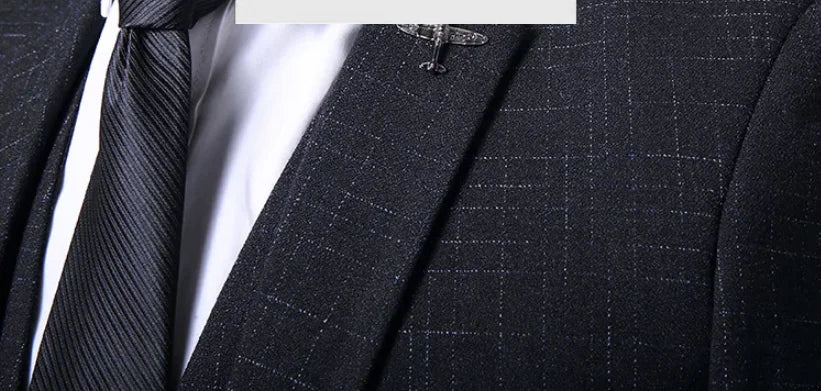 Mens Fashion Wedding Smart Casual 3 Piece Suit British Style High Quality Jacket Vest Trousers European American Banquet Look
