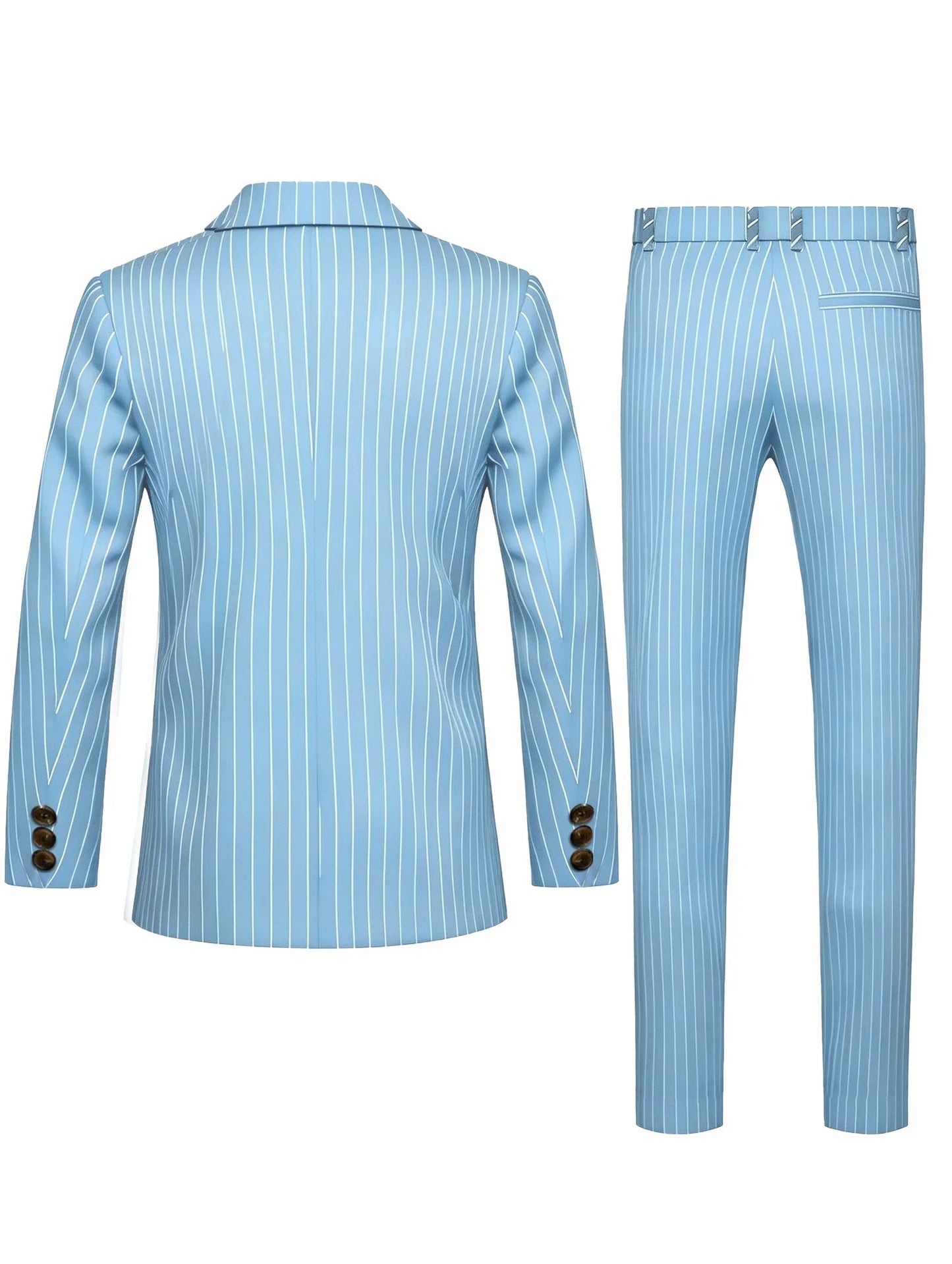 Men's Suit Sets Men's Striped Suits Dress Pants for Business Dinners and Weddings
